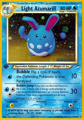 Light Azumarill - 13/105 - Holo Rare - 1st Edition