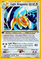 Light Dragonite - 14/105 - Holo Rare - 1st Edition