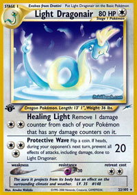 Light Dragonair - 22/105 - Rare - 1st Edition