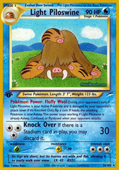 Light Piloswine - 26/105 - Rare - 1st Edition