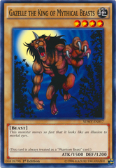 Gazelle the King of Mythical Beasts - SDMY-EN017 - Common - 1st Edition