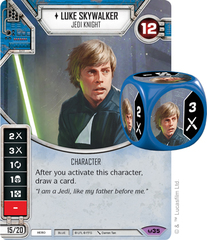 Luke Skywalker - Jedi Knight (Sold with matching Die)