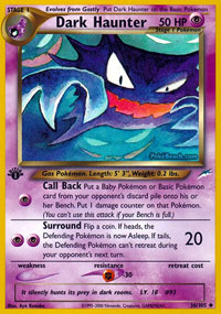 Dark Haunter - 36/105 - Uncommon - 1st Edition