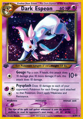 Dark Espeon - 4/105 - Holo Rare - 1st Edition