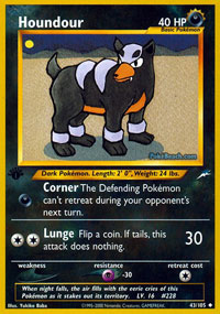 Houndour - 43/105 - Uncommon - 1st Edition