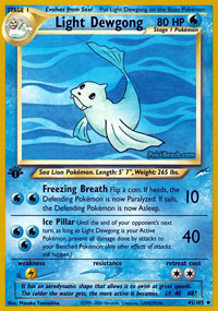 Light Dewgong - 45/105 - Uncommon - 1st Edition