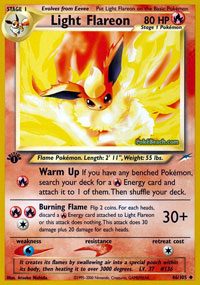 Light Flareon - 46/105 - Uncommon - 1st Edition