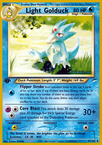 Light Golduck - 47/105 - Uncommon - 1st Edition