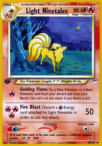 Light Ninetales - 50/105 - Uncommon - 1st Edition