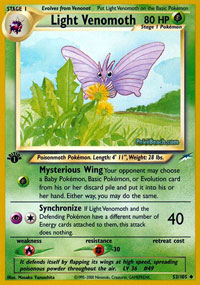 Light Venomoth - 53/105 - Uncommon - 1st Edition