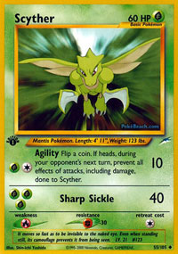 Scyther - 55/105 - Uncommon - 1st Edition