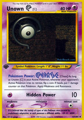 Unown [C] - 57/105 - Uncommon - 1st Edition