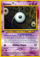 Unown [P] - 58/105 - Uncommon - 1st Edition