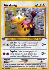 Girafarig - 66/105 - WotC Era Neo Destiny Common - 1st Edition