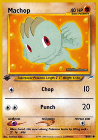 Machop - 73/105 - Common - 1st Edition