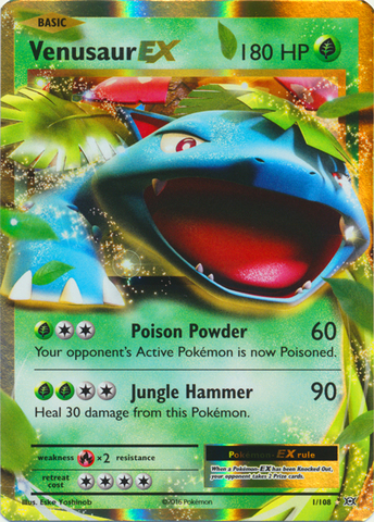 Venusaur-EX - 1/108 - Holo Rare ex