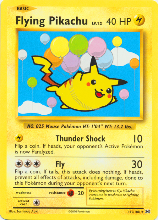 Flying Pikachu - 110/108 - Secret Rare