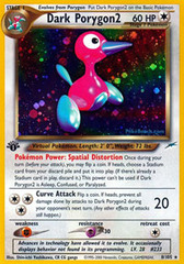 Dark Porygon2 - 8/105 - Holo Rare - 1st Edition