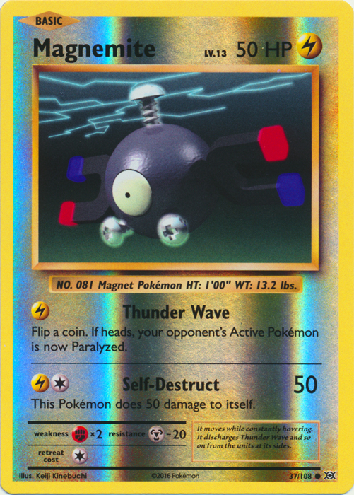 Magnemite - 37/108 - Common - Reverse Holo