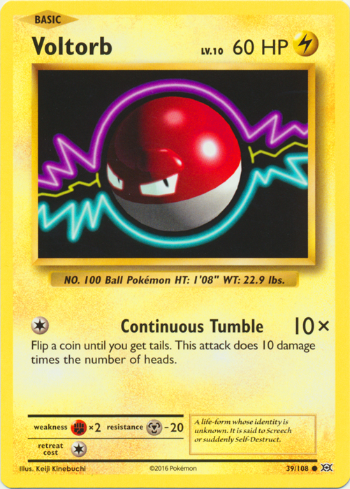 Voltorb - 39/108 - Common