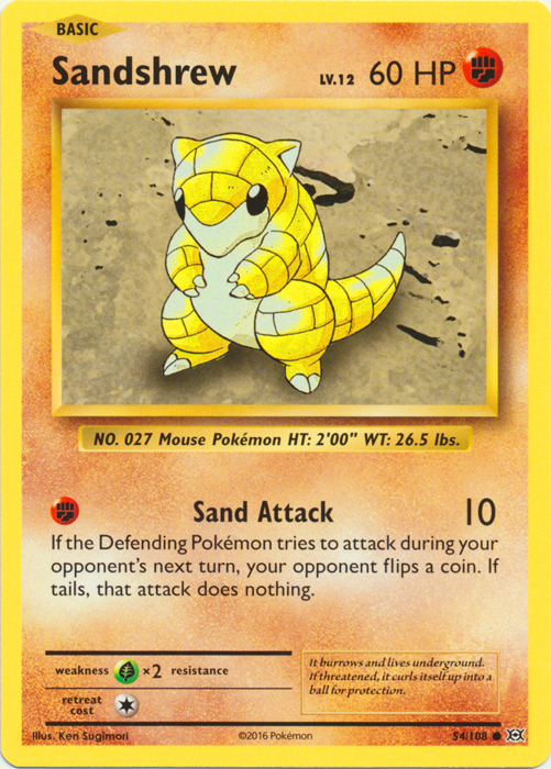 Sandshrew - 54/108 - Common