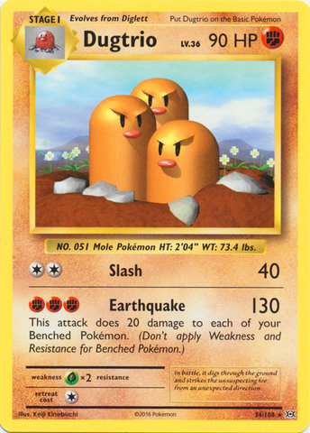 Dugtrio - 56/108 - Rare