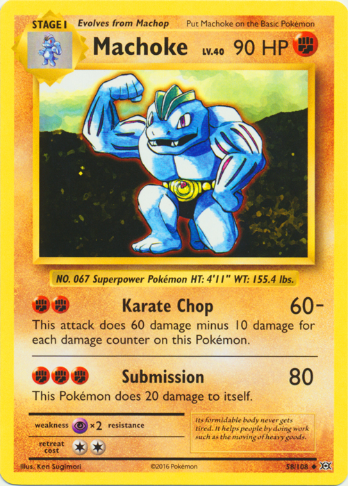 Machoke - 58/108 - Uncommon