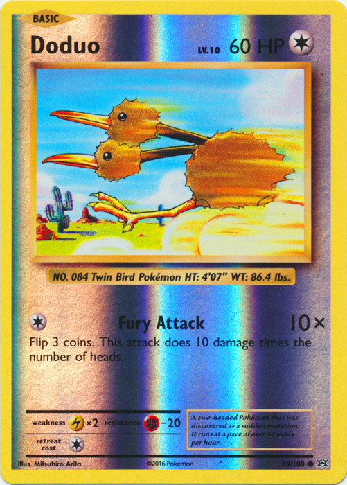 Doduo - 69/108 - Common - Reverse Holo