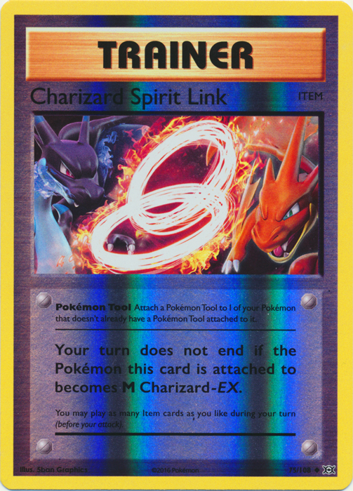 Charizard Spirit Link - 75/108 - Uncommon - Reverse Holo