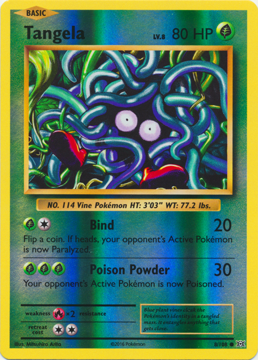 Tangela - 8/108 - Common - Reverse Holo