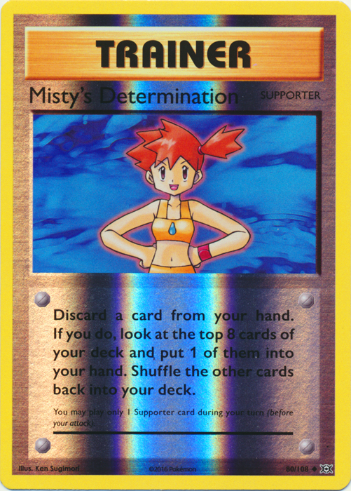 Mistys Determination - 80/108 - Uncommon - Reverse Holo