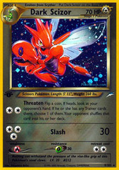 Dark Scizor - 9/105 - Holo Rare - 1st Edition