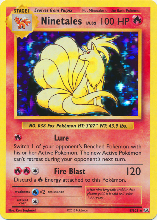 Ninetales - 15/108 - Holo Rare