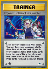 Impostor Professor Oak's Invention - 94/105 - Rare - 1st Edition