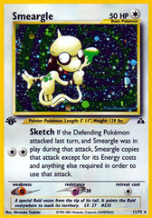 Smeargle - 11/75 - Holo Rare - 1st Edition