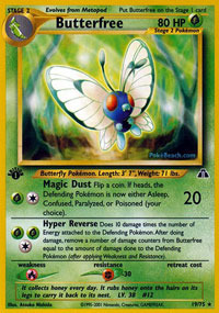 Butterfree - 19/75 - Rare - 1st Edition