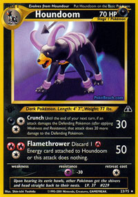 Houndoom - 23/75 - Rare - 1st Edition