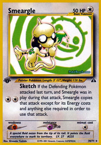 Smeargle - 30/75 - Rare - 1st Edition