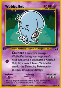 Wobbuffet - 35/75 - Rare - 1st Edition