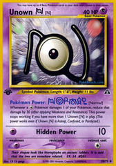 Unown [N] - 50/75 - Uncommon - 1st Edition