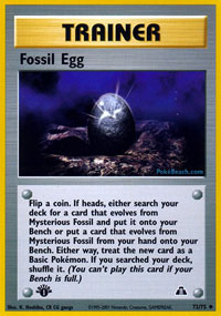 Fossil Egg - 72/75 - Uncommon - 1st Edition