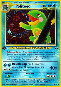 Politoed - 8/75 - Holo Rare - 1st Edition