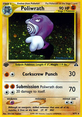 Poliwrath - 9/75 - Holo Rare - 1st Edition