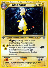 Ampharos - 1/111 - Holo Rare - 1st Edition