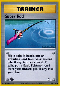 Super Rod - 103/111 - Common - 1st Edition