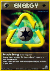 Recycle Energy - 105/111 - Rare - 1st Edition