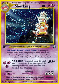 Slowking - 14/111 - Holo Rare - 1st Edition