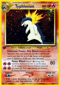 Typhlosion - 18/111 - Holo Rare - 1st Edition Typhlosion - 18/111 - Holo Rare - 1st Edition