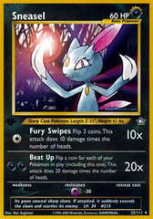 Sneasel - 25/111 - Rare - 1st Edition