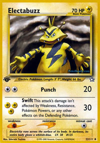 Electabuzz - 33/111 - Uncommon - 1st Edition